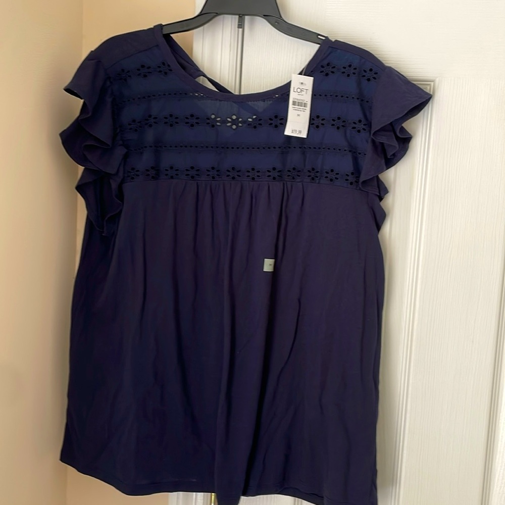 Ladies Loft Outlet Navy Shirt NWT